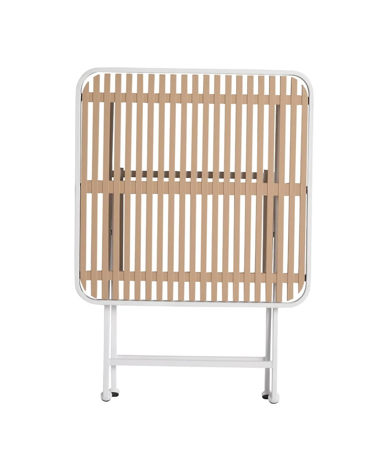 Streamdale Furniture Folding Square Table - Indoor/Outdoor, Metal Legs