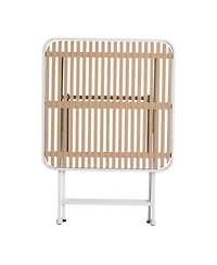 Streamdale Furniture Folding Square Table - Indoor/Outdoor, Metal Legs