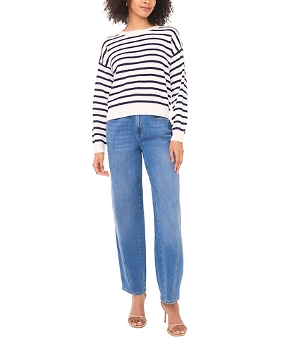 Vince Camuto Women's Striped Pull-On Sweater