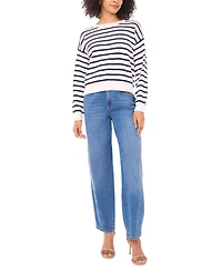 Vince Camuto Women's Striped Pull-On Sweater
