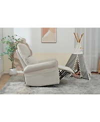 Streamdale Furniture Swivel Rocker Recliner Chair, Nursery Glider, Modern Rocking Chair - Gray