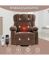Streamdale Furniture Streamdale Electric Massage Lift Chair w/ Heat & Vibration, Usb, Lay Flat