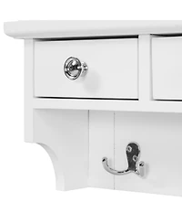 Streamdale Furniture Floating Makeup Vanity with Mirror & Storage