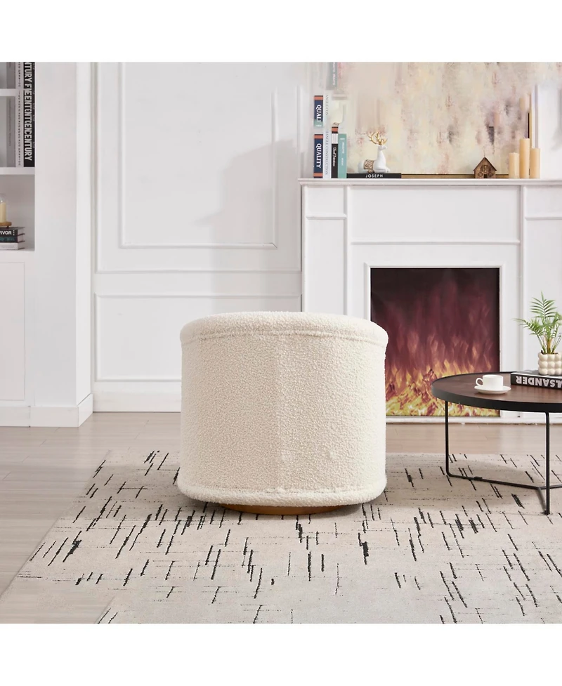 Streamdale Furniture Swivel Teddy Barrel Chair