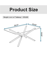 Streamdale Furniture Clear Glass Coffee Table with Gold Legs