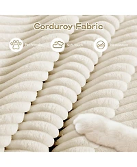 Streamdale Furniture Oversized Cloud Modular Sectional Couch, Soft Corduroy