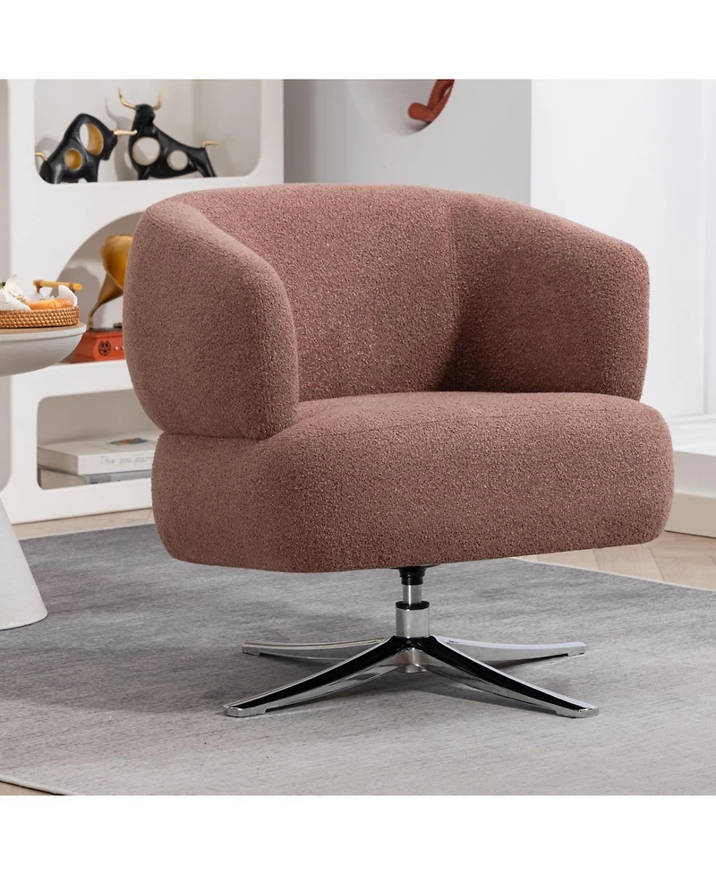 Streamdale Furniture Red Swivel Cuddle Chair - Balcony, Study, Living Room