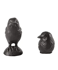 Danya B Brown Cast Iron Set of 2 Bird Sculptures