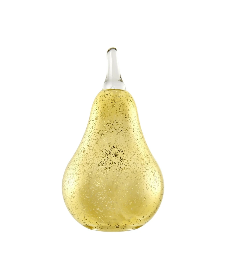Danya B Alloya Pear Glass Sculpture
