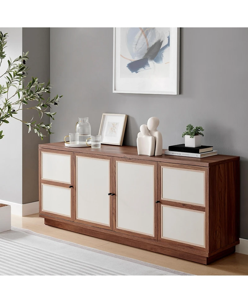 Danya B Hans White Nesting Two Piece Couple Matte Ceramic Sculpture Set