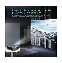 Artudatech 8K Android Smart Projector with 1080p, Daytime Viewing, Built-in Sound & Voice Control