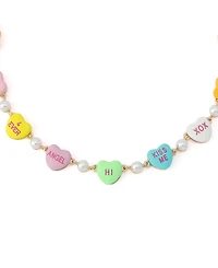 Betsey Johnson Faux Cultivated Pearl Sweetheart Collar Necklace