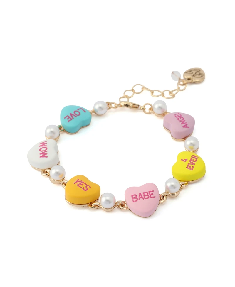 Betsey Johnson Faux Cultivated Pearl Sweetheart Strand Bracelet