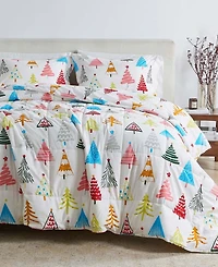 Linery & Co. All-Season Printed Down Alternative Comforter Set