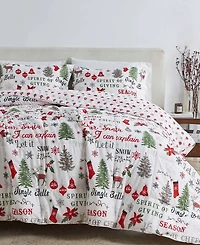 Linery & Co. All-Season Printed Down Alternative Comforter Set