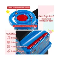 Hongge Kids Electric Ride On Train with Detachable Carriage and Interactive Sounds