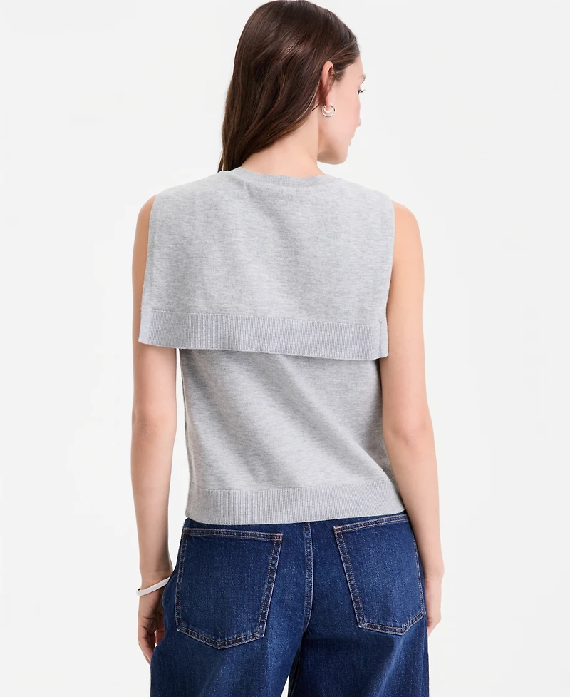 On 34th Women's Tie-Neck Sleeveless Sweater, Macy's Exclusive
