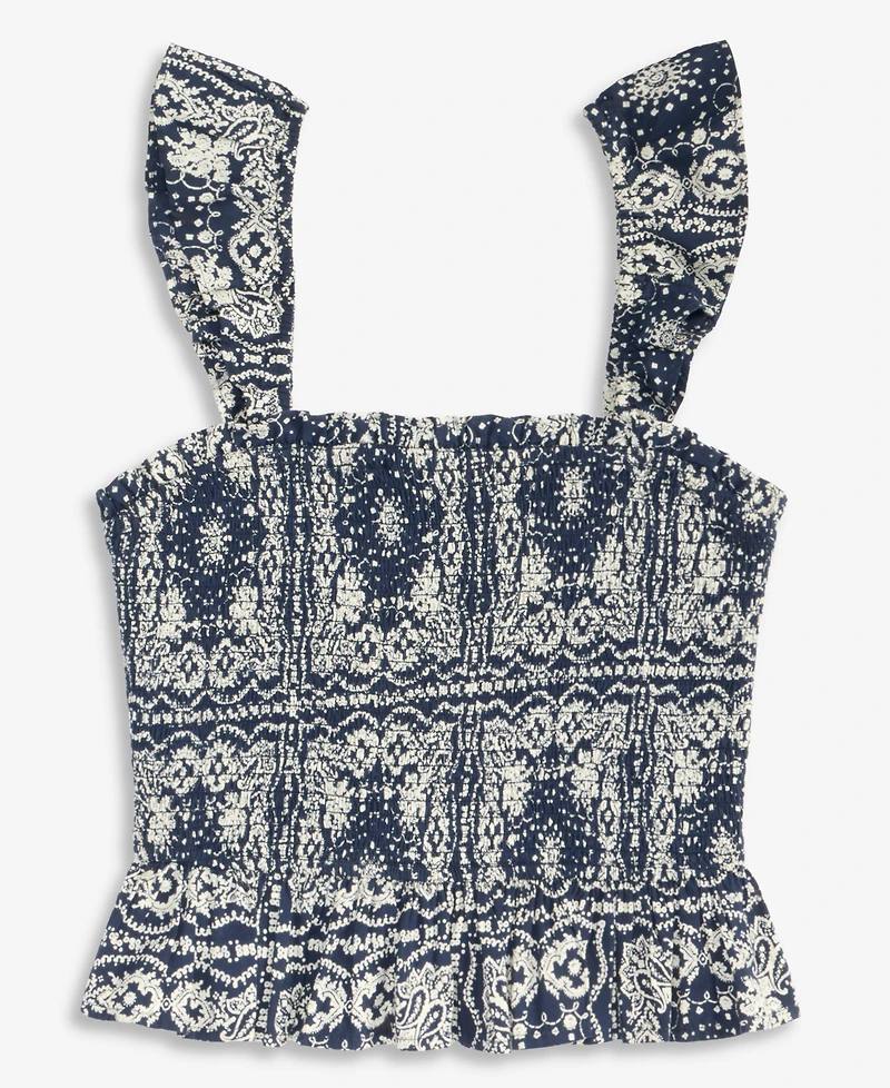 On 34th Women's Smocked Ruffle-Trim Tank, Macy's Exclusive