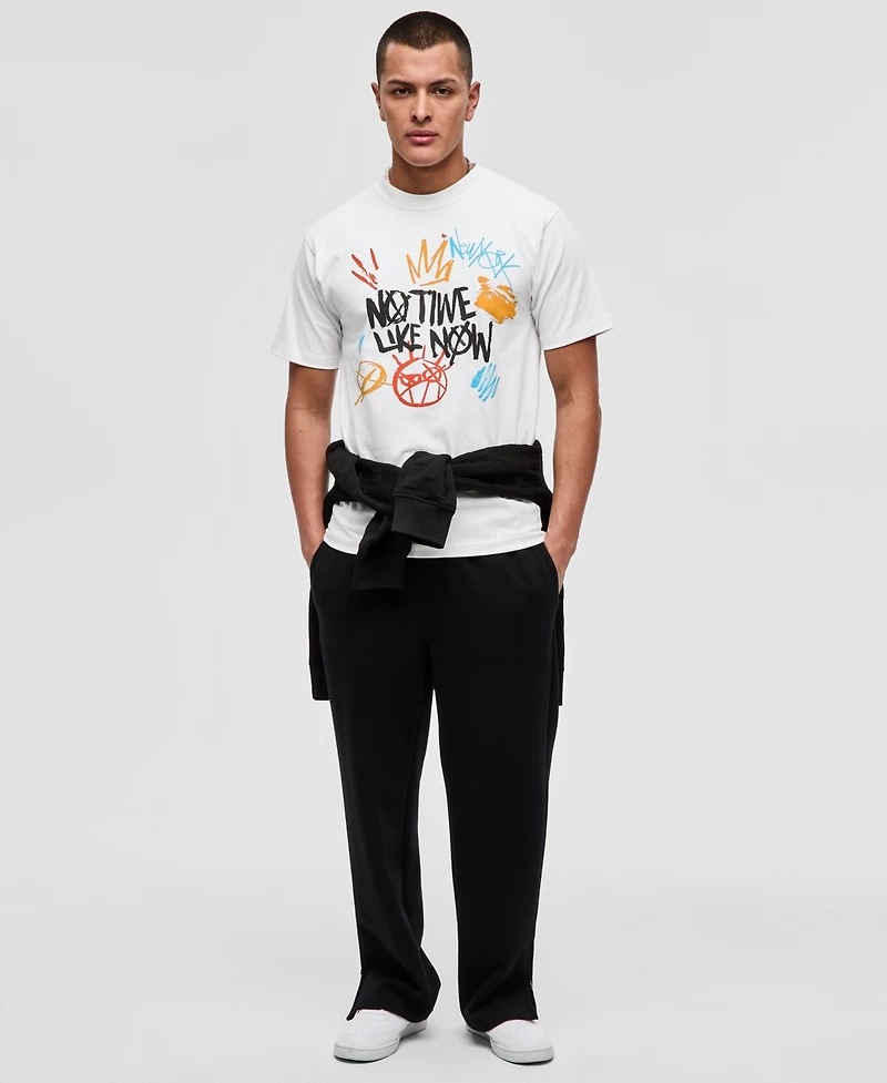 Mode of One Men's Cotton No Time Like Now Graphic T-Shirt, Macy's Exclusive