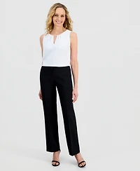 Kasper Women's Lily Mid-Rise Tailored Trouser Pant