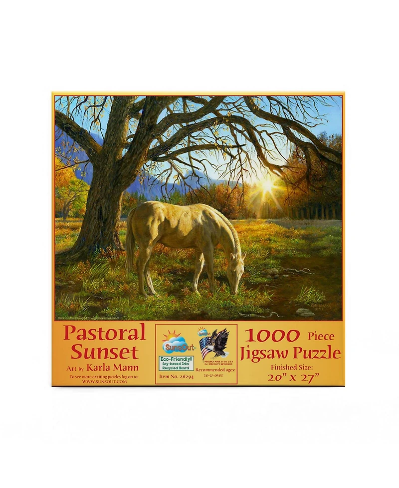 SunsOut Pastoral Sunset 1000 piece Jigsaw Puzzle for Adults
