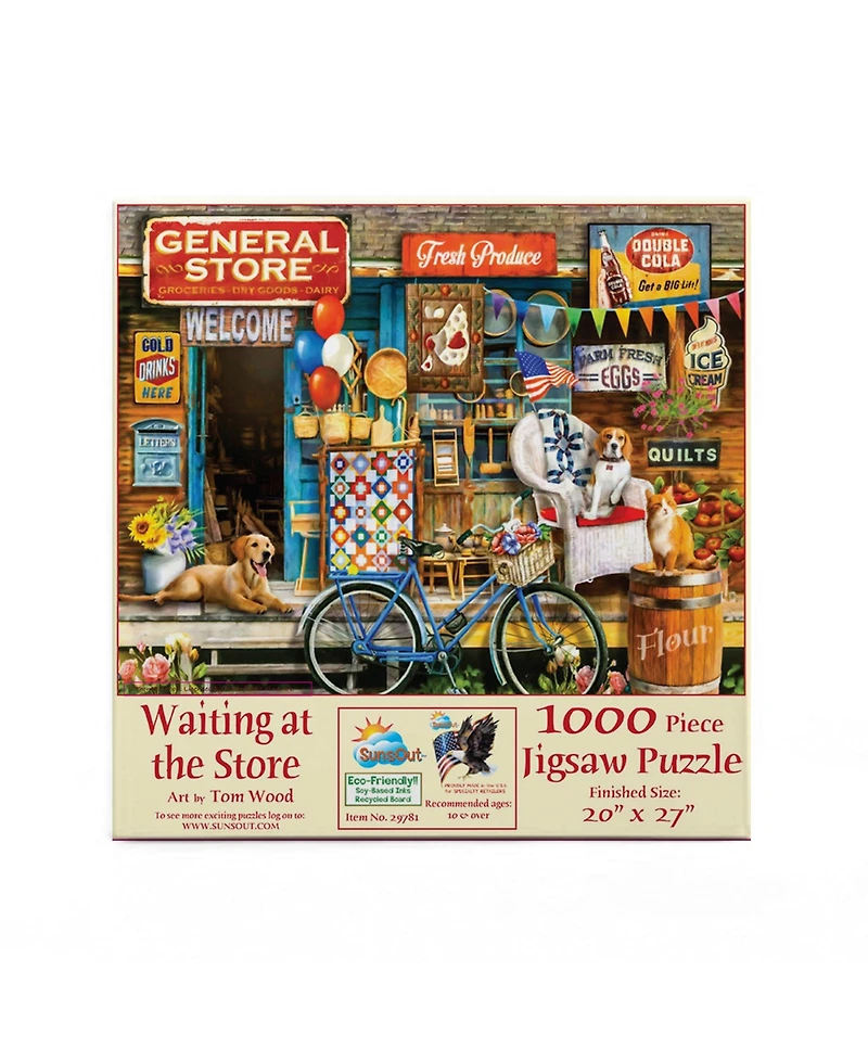 SunsOut Waiting at the Store piece Jigsaw Puzzle for Adults