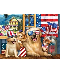 SunsOut Born in the U.s.a. 300 piece Jigsaw Puzzle for Adults Fourth of July