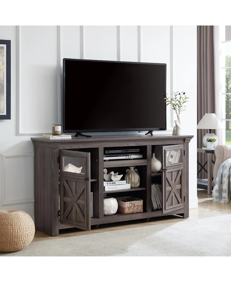 Streamdale Farmhouse Tv Stand, Modern Farmhouse Media Console, 60"W x 31"H