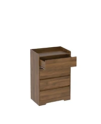 Streamdale Furniture 4 Drawer Waterproof Dresser - Modern Wooden Cabinet