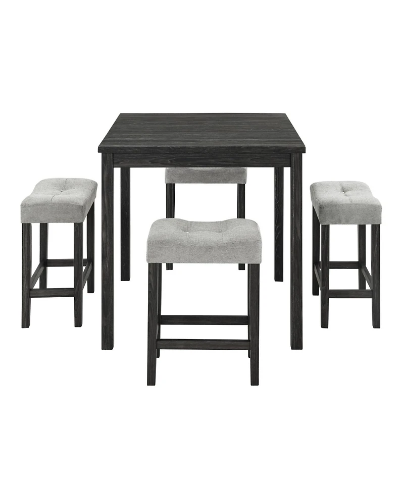 Streamdale Furniture Streamdale 5-Piece Industrial Dining/Bar Table & Chairs Set