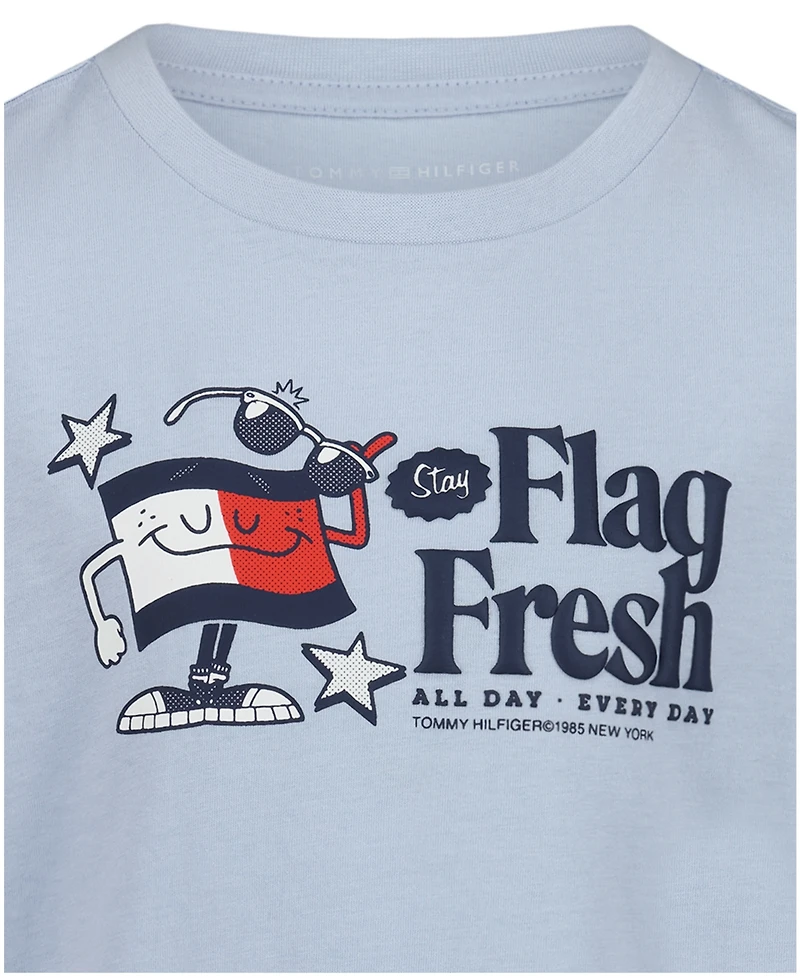 Tommy Hilfiger Boys' 2T-7 Flag Fresh Short-Sleeve T-Shirt