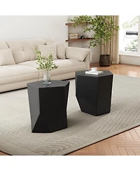 Streamdale Furniture Geometric Coffee Table Set - Modern Nesting Tables