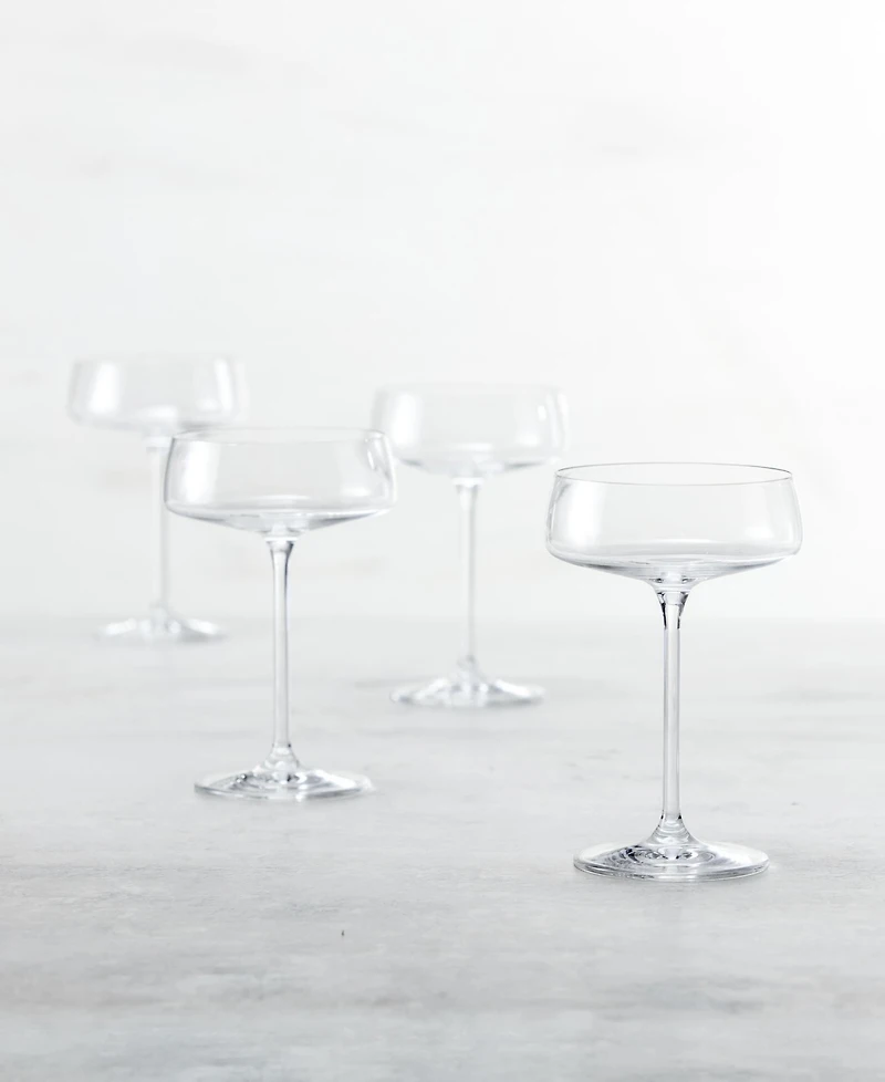 Zwiesel Glas Sensa Coupe Crystal Cocktail Glasses, Set of 4