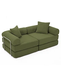 Streamdale Furniture Modular Corduroy Sofa Bed - Green
