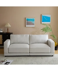Streamdale Furniture 81" Modern Sofa - Deep Cushions & Wooden Legs