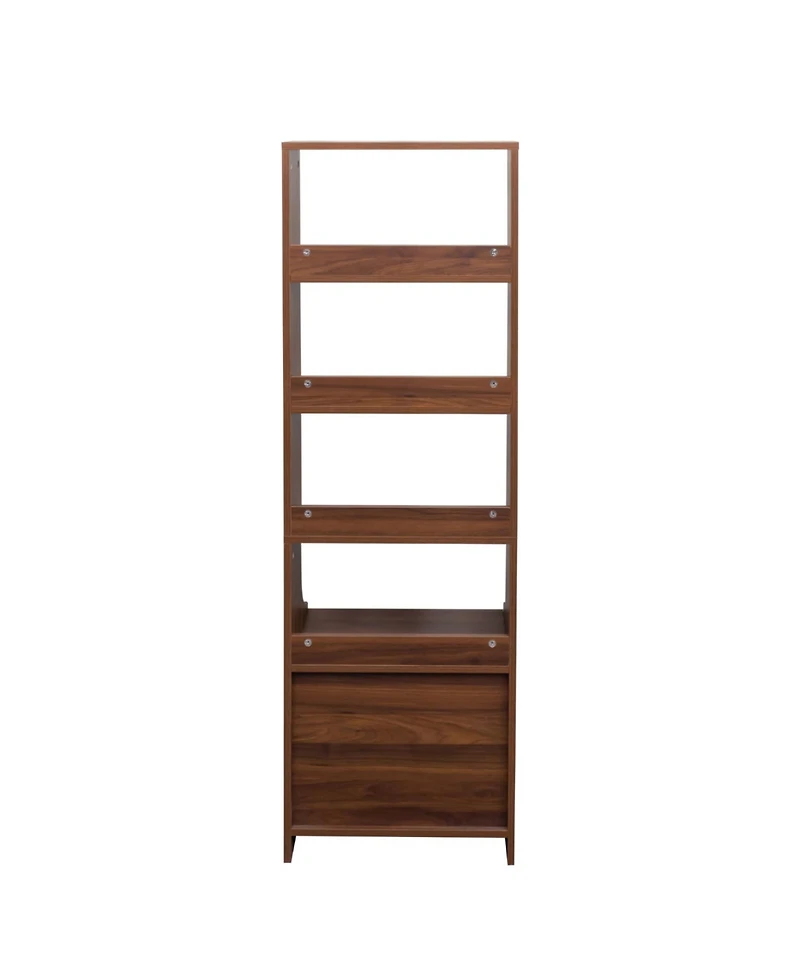 Streamdale Furniture + 1 Pc. + Wood + 2 Storage Drawers & Bookshelf + Night Stand