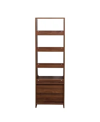 Streamdale Furniture + 1 Pc. + Wood + 2 Storage Drawers & Bookshelf + Night Stand