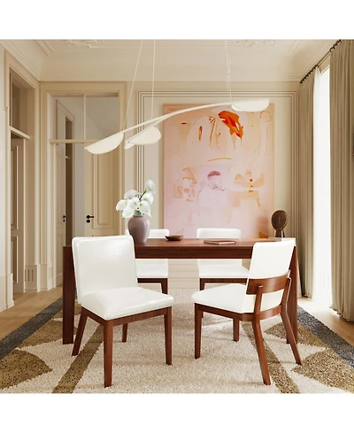 Streamdale Furniture Faux Leather Dining Chairs (Set of 2)