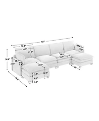 Streamdale Furniture Ottoman for Home or Office Use