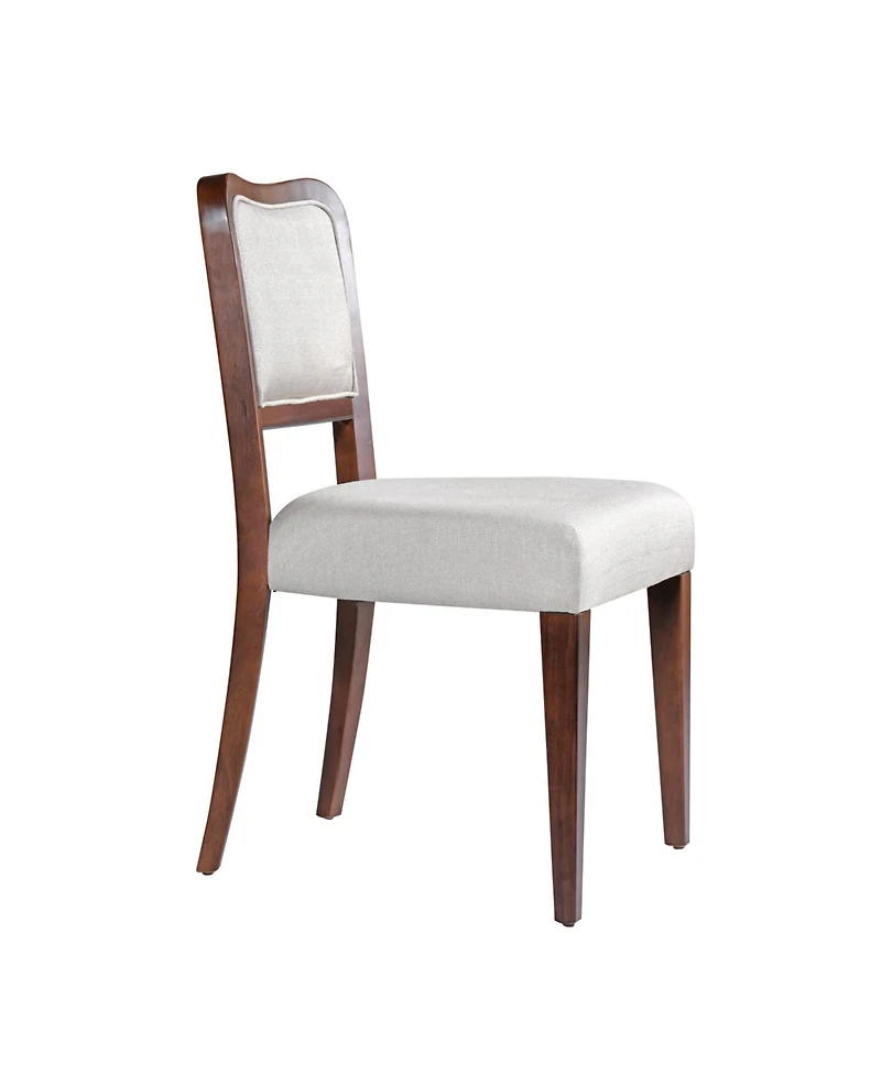 Streamdale Furniture Walnut Upholstered Dining Chairs (Set of 2)