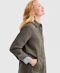 Style & Co Women's Collared Utility Jacket, Macy's Exclusive