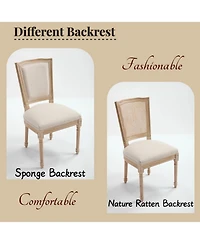 Streamdale Furniture French Country Upholstered Dining Chairs (Set of 2) - Beige