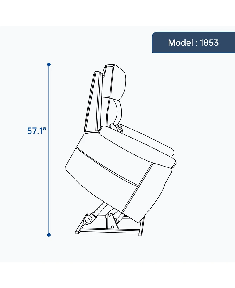 Streamdale Furniture Power Lift Recliner w/ Massage & Heat