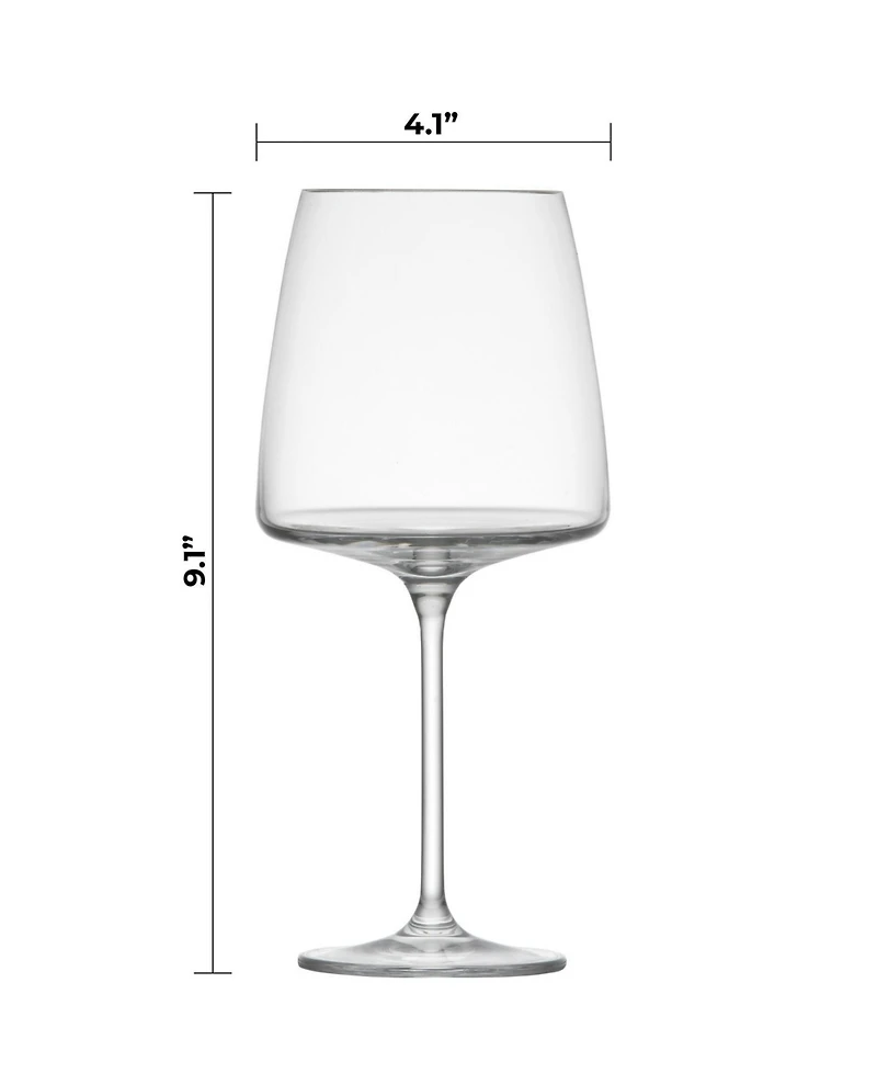 Zwiesel Glas Sensa Crystal Burgundy Wine Glasses, Set of 4