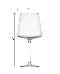 Zwiesel Glas Sensa Crystal Burgundy Wine Glasses, Set of 4