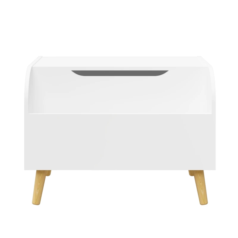 Multipurpose Toy Box with Bookshelf in White (23.62" W x 15.75" D x 17.13" H)