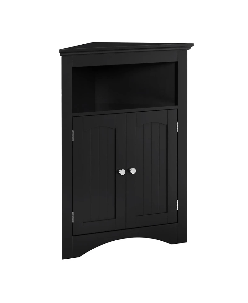 Streamdale Furniture Corner Cabinet with Doors & Shelves