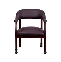 Emma+Oliver Conference Chair with Accent Nail Trim and Casters