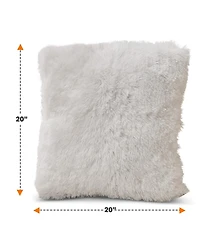 Cheer Collection Shaggy Decorative Pillow & Throw Set