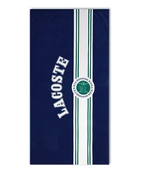 Lacoste Single Badge Cotton Beach Towel, 36" x 72"